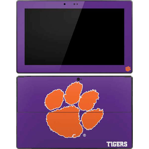 Clemson University Tiger Print Purple Surface Pro Tablet Skin